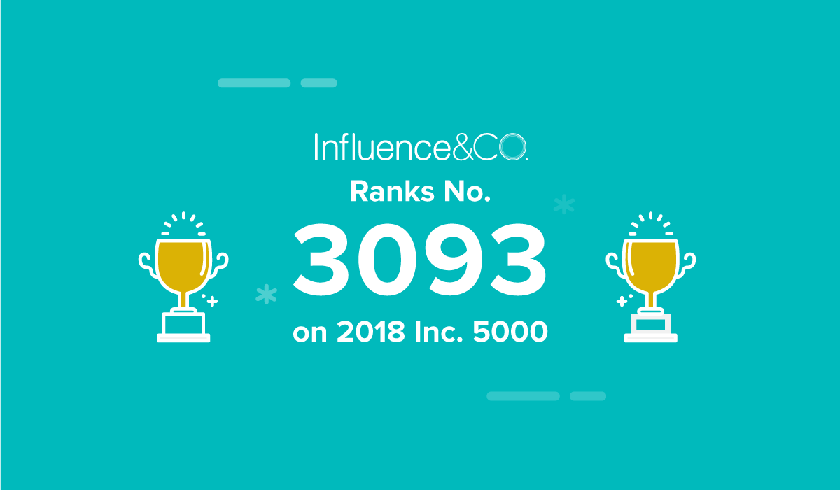 Influence & Co. Makes Inc.'s Fastest Growing Companies List Three Years in a Row